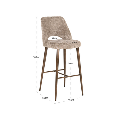 Tabouret de bar Delphine