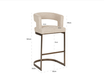 Tabouret de bar indigo