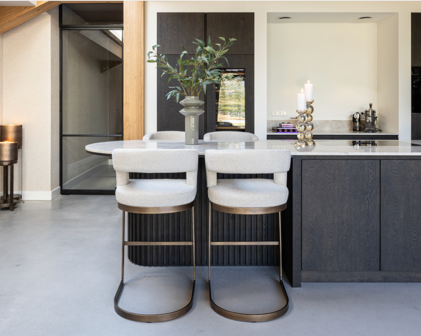 Tabouret de bar indigo