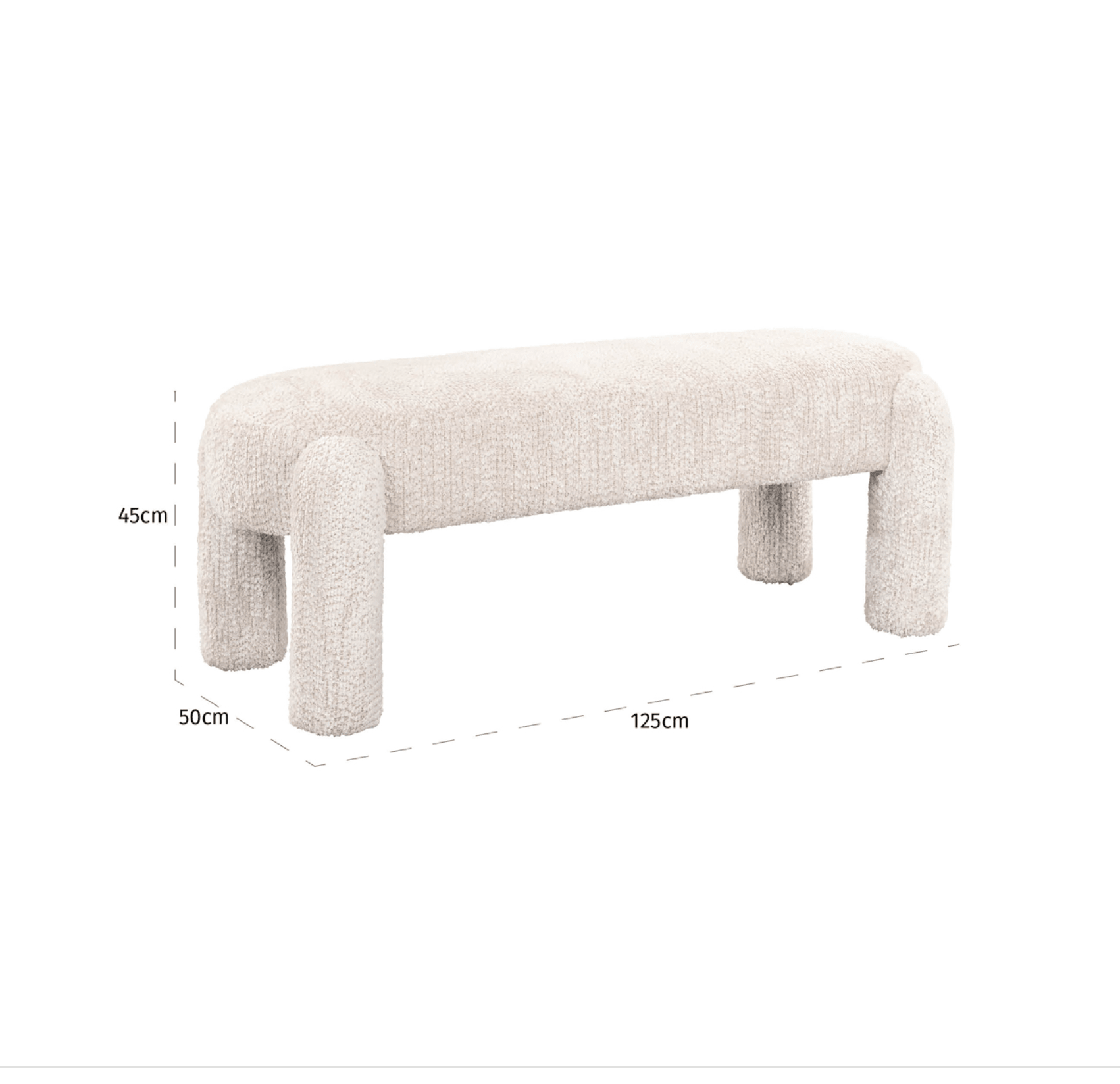 Holly Ottoman - Ideal Furniture ES
