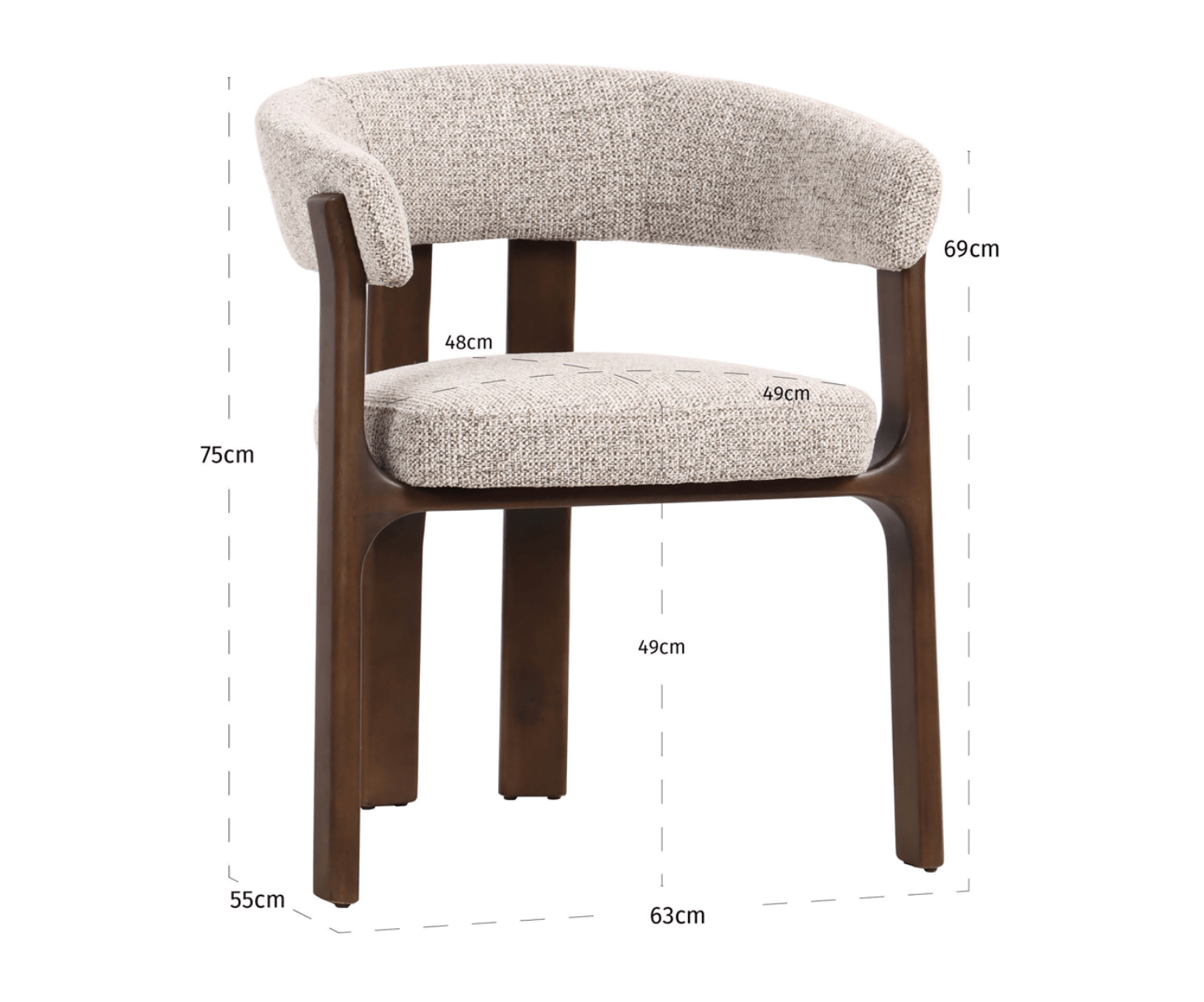 Contigo mocca dining - Ideal Furniture ES