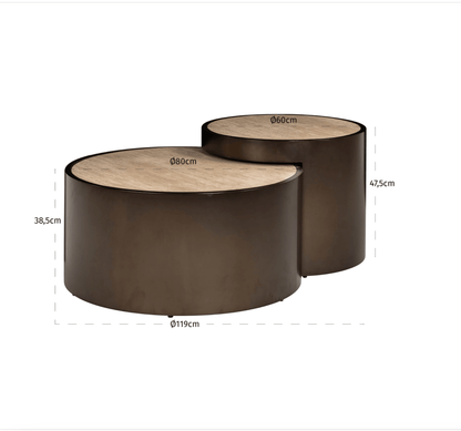 Ronson Coffee table (set of 2) - Ideal Furniture ES