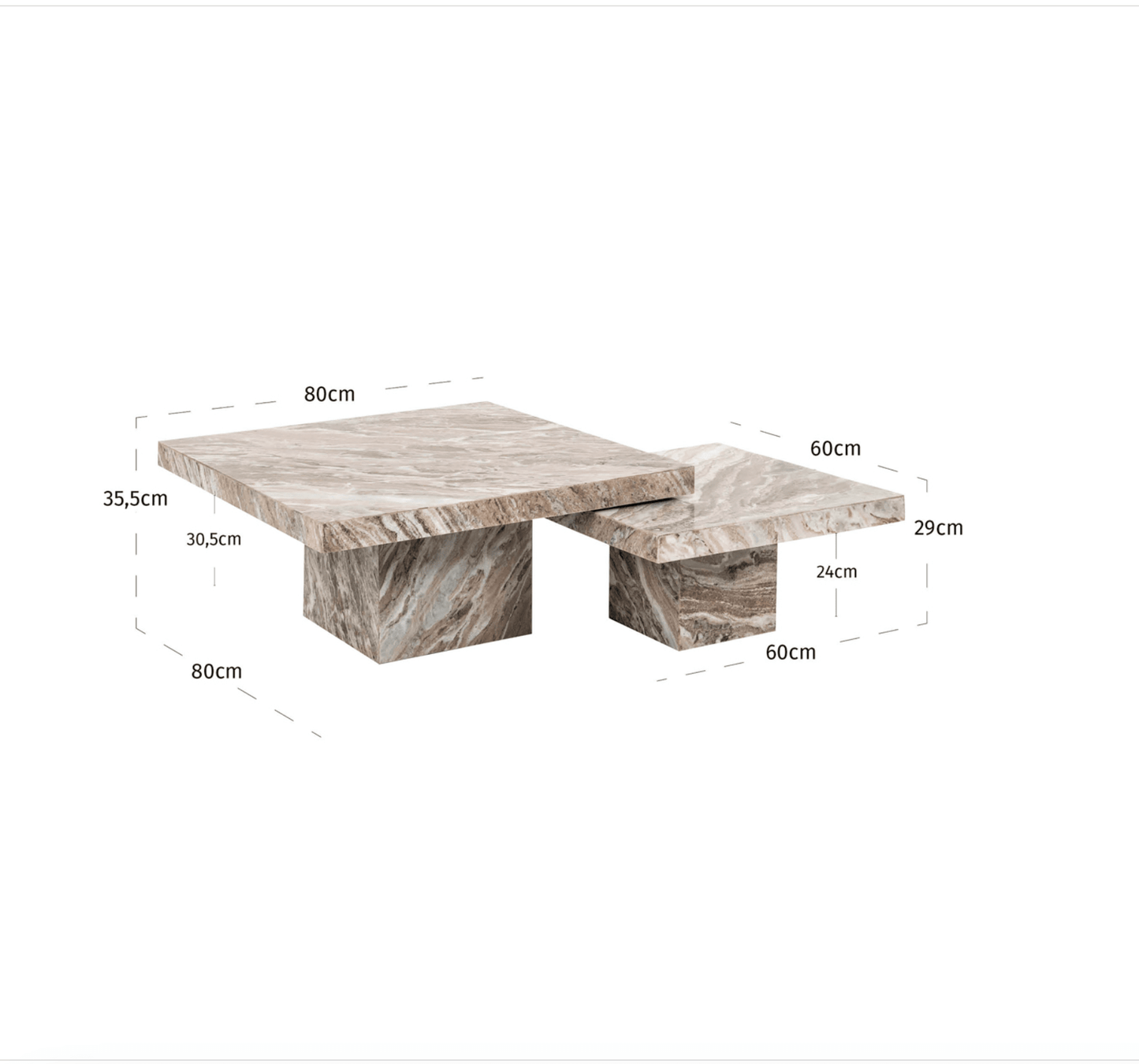 Rashford Coffee table (set of 2) - Ideal Furniture ES