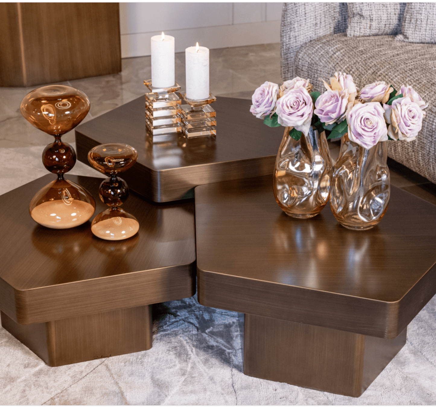 Hexa Coffee table (set of 3) - Ideal Furniture ES