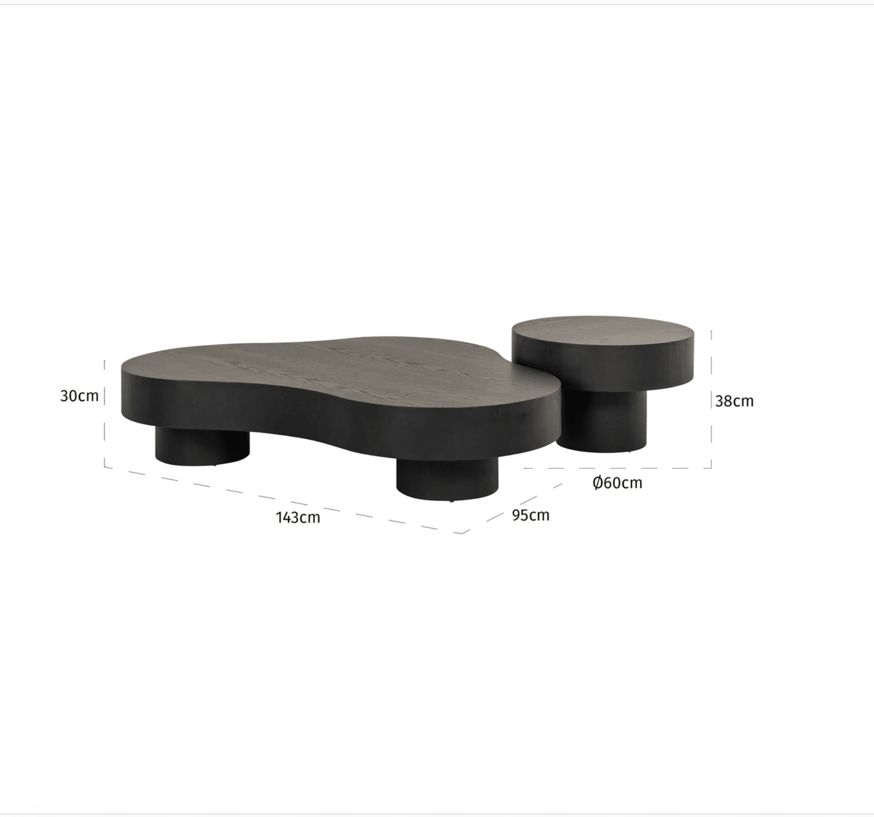 Bogor Coffee Table (Set of 2) - Ideal Furniture ES