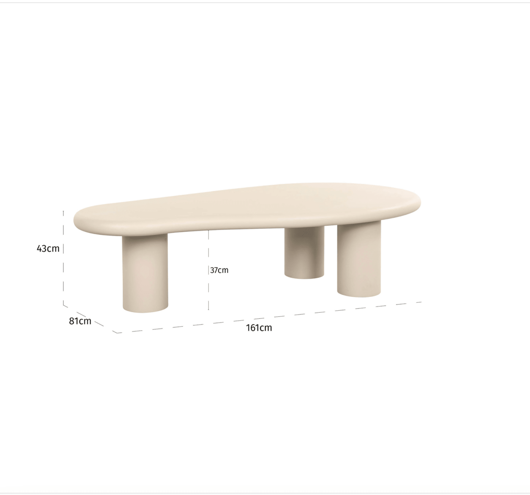 Clayton wave Coffee table - Ideal Furniture ES