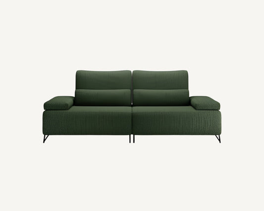 green modern contemporary sofa available in marbella, malaga, bel air, duquesa, el paraiso.