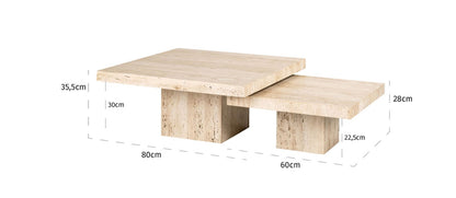 Cantera coffee table set - Ideal Furniture ES
