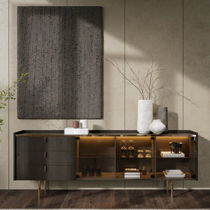 Collin Glass Sideboard - Ideal Furniture ES