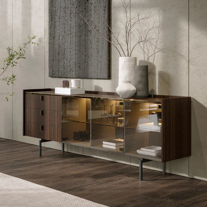 Collin Glass Sideboard - Ideal Furniture ES
