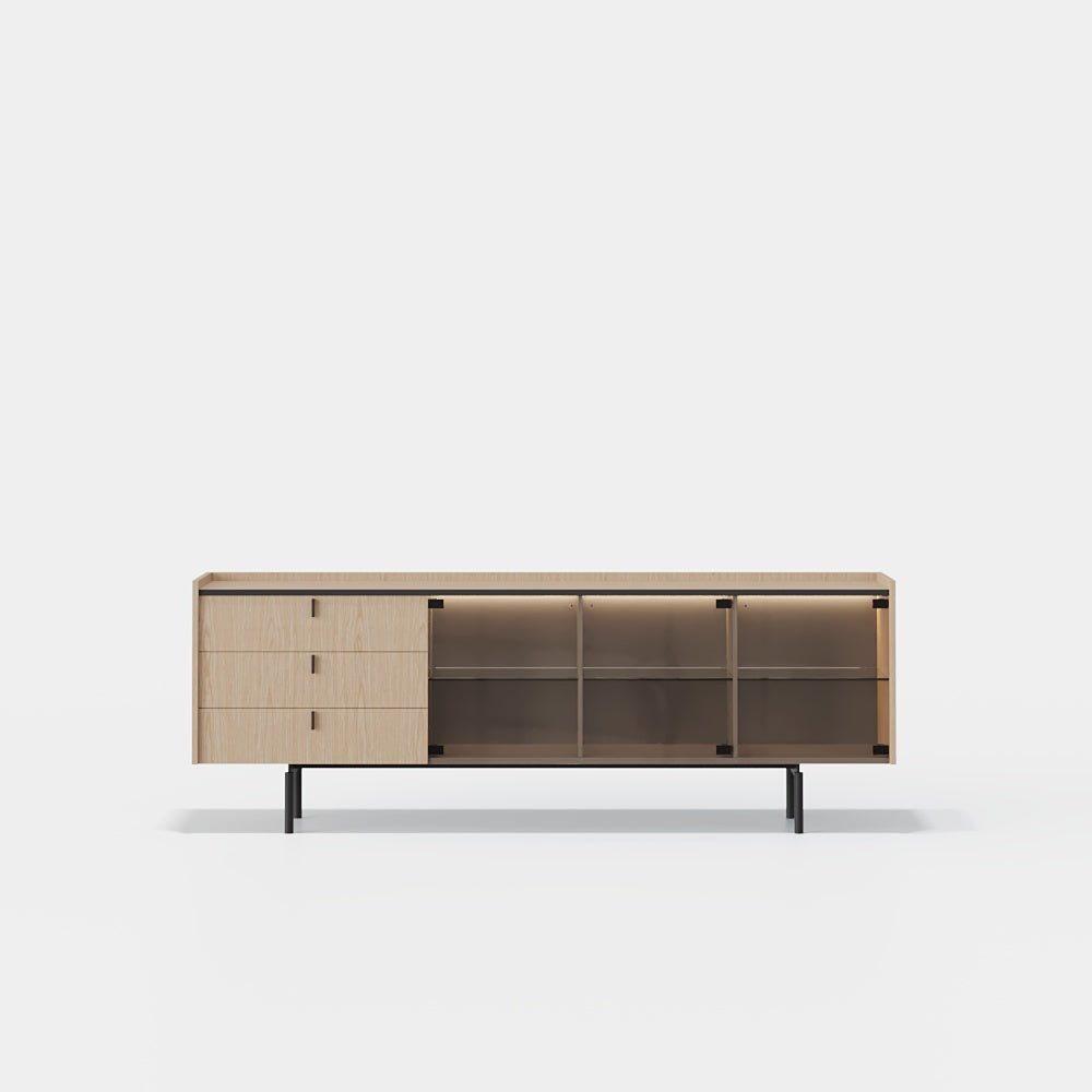 Collin Glass Sideboard - Ideal Furniture ES