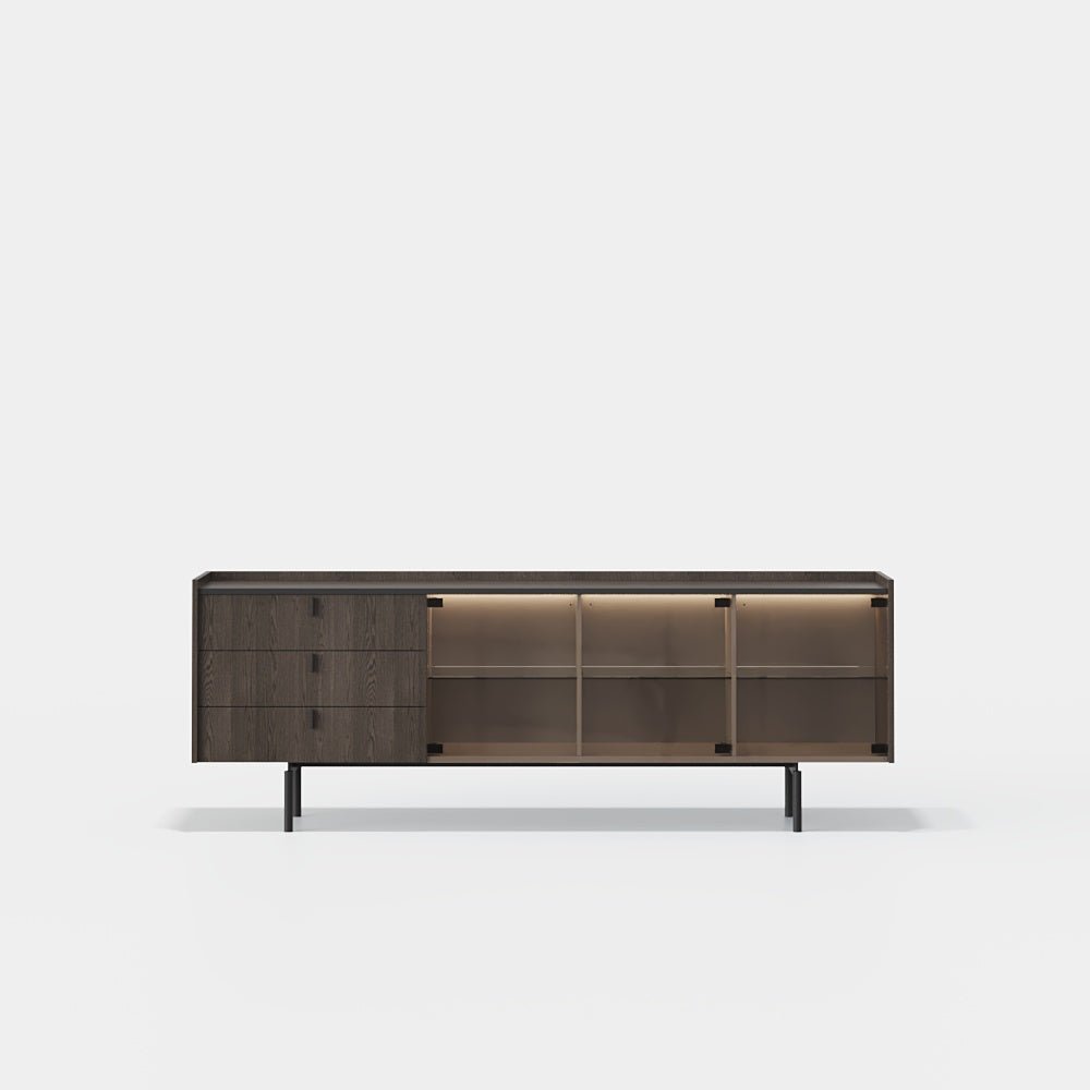 Collin Glass Sideboard - Ideal Furniture ES