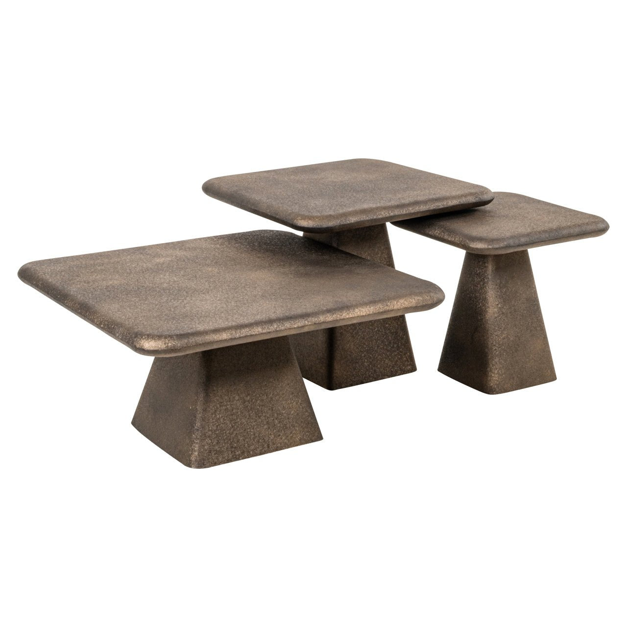 Marlie gold Coffee table (set of 3) - Ideal Furniture ES