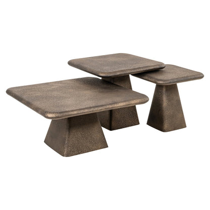 Marlie gold Coffee table (set of 3) - Ideal Furniture ES
