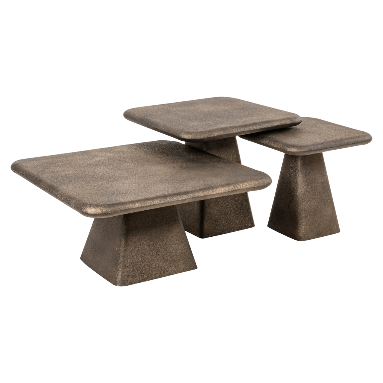 Marlie gold Coffee table (set of 3) - Ideal Furniture ES