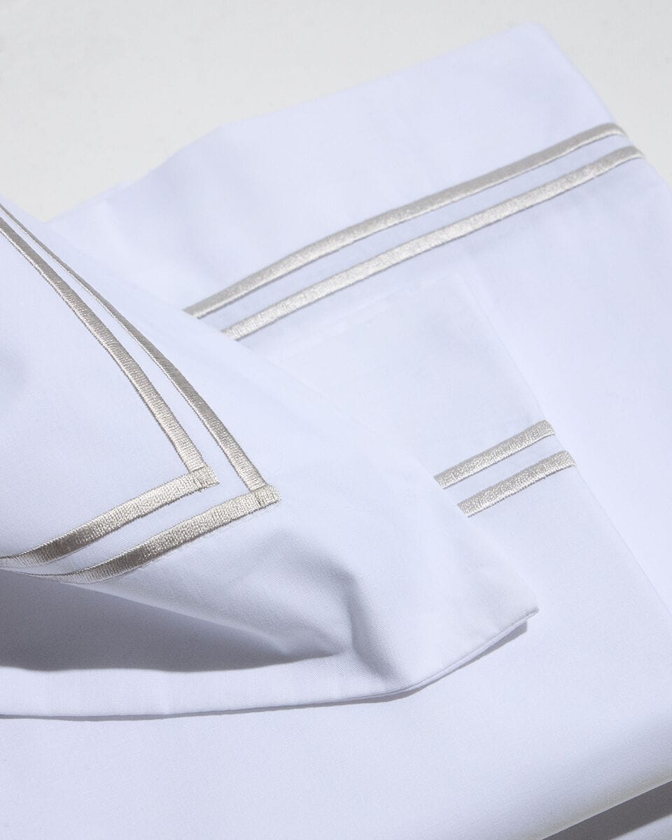 100% Percal Cotton 200 threads Bedding Set (200x200cm Beds - Ideal Furniture ES