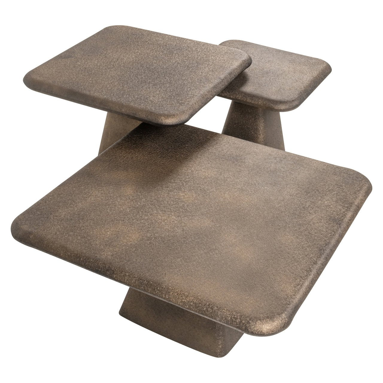 Marlie gold Coffee table (set of 3) - Ideal Furniture ES