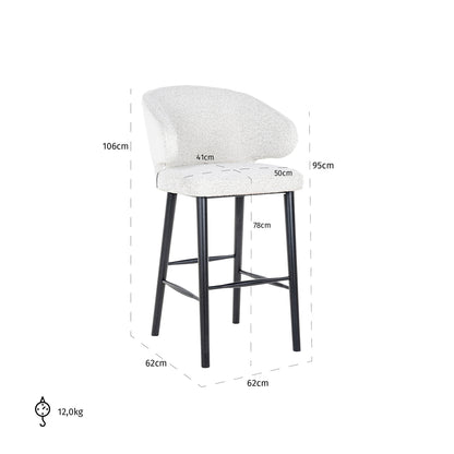 Tabouret de bar indigo