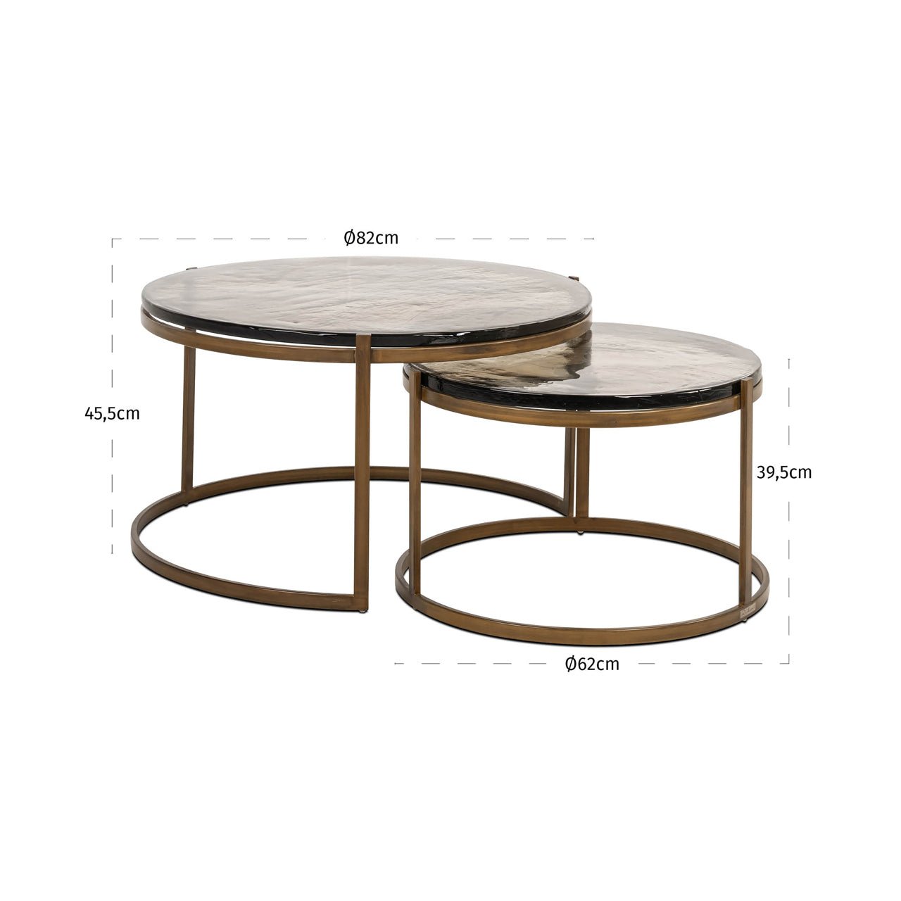 Cleo coffee table (Set of 2) - Ideal Furniture ES