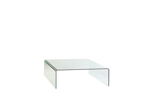 Square coffee table transparente